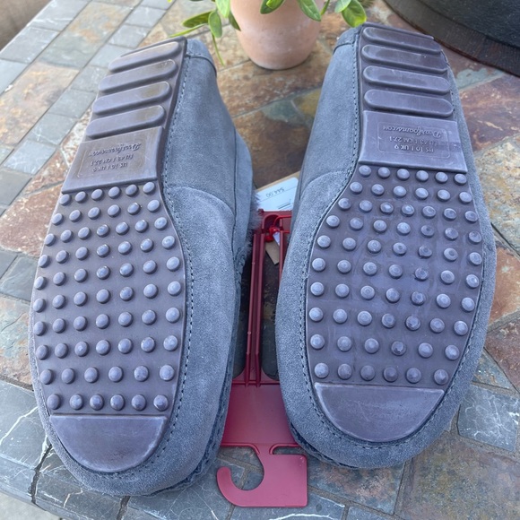 GENUINE LEATHER & SHEARLING Dearfoam Moccasin Slippers MEN’S 10 or 12 - Picture 5 of 10